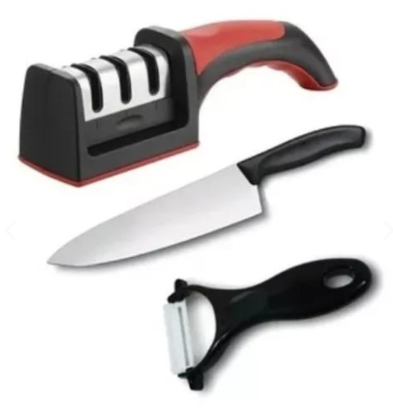 Kit de cuchillo y afilador